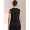 imageAllegra K Womens Work Sleeveless Blouse Business Casual V Neck Tank TopsBlack