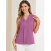 imageAllegra K Womens Work Sleeveless Blouse Business Casual V Neck Tank TopsPurple