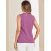 imageAllegra K Womens Work Sleeveless Blouse Business Casual V Neck Tank TopsPurple