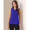 imageAllegra K Womens Work Sleeveless Blouse Business Casual V Neck Tank TopsRoyal Blue