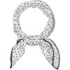 imageAllegra K 50cm Vintage Polka Dots Square Small Scarf Neck Scarves Kerchief Neckerchief HeadscarfWhite