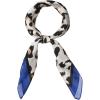 imageAllegra K 70cm Large Leopard Print Square Scarves Silk Like Kerchief Neck Head Scarf NeckerchiefRoyal Blue