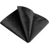 imageAllegra K Mens Pocket Squares Classic Satin Polka Dots Solid Color Handkerchiefs for Wedding BusinessBlack