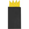 imageAllegra K Mens PreFolded Pocket Squares on Card Solid Triangles Suit HandkerchiefYellow
