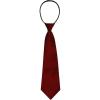 imageAllegra K Mens PreTied Zipper Tie Solid Color Formal Casual Adjustable 8cm Wide TieWine Red