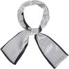 imageAllegra K Skinny Scarves Stripe Neck Wraps for Women Fasion Neckerchief Ribbon HairbandWhite