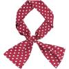 imageAllegra K Women Retro Polka Dots Skinny Scarf Neck Scarves Wrap Long Neckerchief Hair BandRed