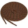imageuxcell 3 Pairs Core Nonslip Wearresistant Round Boot Laces Shoelaces for Hiking Walking Outdoor ShoesRed Brown Black