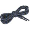 imageuxcell 3 Pairs Core Nonslip Wearresistant Round Boot Laces Shoelaces for Hiking Walking Outdoor ShoesDark Gray Blue