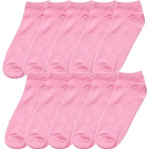 imageAllegra K Athletic Low Cut Ankle SocksStretch Cuffs Soft 10 PairsPink