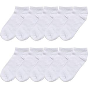 imageAllegra K Athletic Low Cut Ankle SocksStretch Cuffs Soft 10 PairsWhite