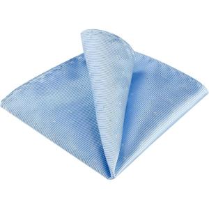 imageAllegra K Mens Pocket Squares Classic Satin Polka Dots Solid Color Handkerchiefs for Wedding BusinessSky Blue