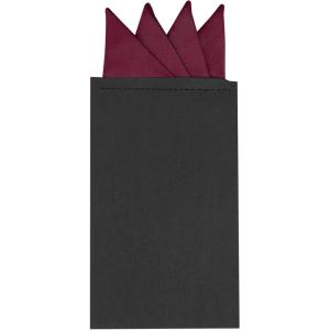 imageAllegra K Mens PreFolded Pocket Squares on Card Solid Triangles Suit HandkerchiefDark Fuchsia