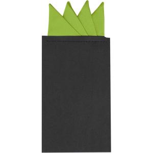 imageAllegra K Mens PreFolded Pocket Squares on Card Solid Triangles Suit HandkerchiefGreen