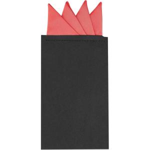 imageAllegra K Mens PreFolded Pocket Squares on Card Solid Triangles Suit HandkerchiefWatermelon Red