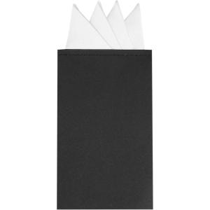 imageAllegra K Mens PreFolded Pocket Squares on Card Solid Triangles Suit HandkerchiefWhite
