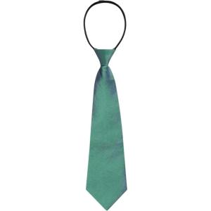 imageAllegra K Mens PreTied Zipper Tie Solid Color Formal Casual Adjustable 8cm Wide TiePeacock Green
