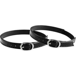 imageAllegra K Womens Elastic Detachable Buckle Shoe Ankle Straps Belt Band for HeelsLeather Black