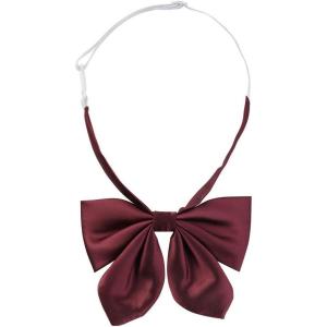 imageAllegra K Womens Pretied Solid Color Bowknot Bowties School Uniform Bow TieDark Red
