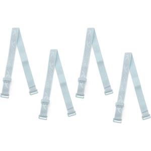 imageuxcell 2 Pair 1012151820mm Width Stretchable Shoulder Bra Straps Adjustable Elastic Straps for WomenBlueflower Pattern