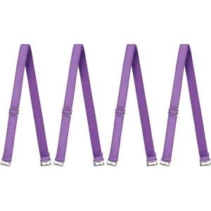imageuxcell 2 Pair 1012151820mm Width Stretchable Shoulder Bra Straps Adjustable Elastic Straps for WomenDark Purplepure