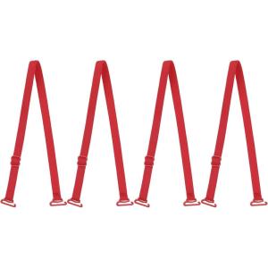 imageuxcell 2 Pair 1012151820mm Width Stretchable Shoulder Bra Straps Adjustable Elastic Straps for WomenRedpure