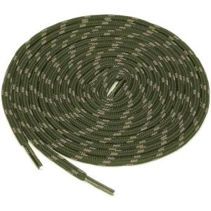 imageuxcell 3 Pairs Core Nonslip Wearresistant Round Boot Laces Shoelaces for Hiking Walking Outdoor ShoesArmy Green Khaki