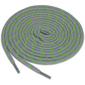imageuxcell 3 Pairs Core Nonslip Wearresistant Round Boot Laces Shoelaces for Hiking Walking Outdoor ShoesLight Grey Green
