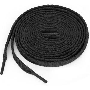 imageuxcell 5 Pairs High Durability Athletic Unisex Flat Shoelaces for SneakersBlack