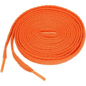 imageuxcell 5 Pairs High Durability Athletic Unisex Flat Shoelaces for SneakersYellow Orange