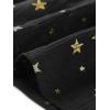 imageAllegra K Casual Chiffon Midi Dress for Women Halloween Sleeveless Smocked Waist Gilding Metallic Stars Party DressesBlack
