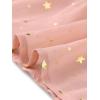 imageAllegra K Casual Chiffon Midi Dress for Women Halloween Sleeveless Smocked Waist Gilding Metallic Stars Party DressesDusty Pink