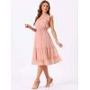 imageAllegra K Casual Chiffon Midi Dress for Women Halloween Sleeveless Smocked Waist Gilding Metallic Stars Party DressesDusty Pink