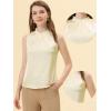 imageAllegra K Office Blouse for Womens 2024 Sleeveless Mock Neck Ruffles Elegant Satin Work TopsWhite