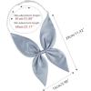 imageAllegra K Solid Color Pretied Bow Ties Adjustable Elastic Strap School Uniform Bowties for WomenGrey