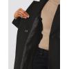 imageAllegra K Winter Pea Coat for Womens Classic Outwear Stand Collar Wrap Belted Trench CoatsBlack