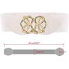 imageAllegra K Women Knot Heart Waist Belt White