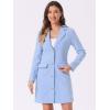 imageAllegra K Womens Blazer Dress Notched Lapel Collar Teacher Office Work Jackets OutfitsBlue