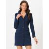 imageAllegra K Womens Blazer Dress Notched Lapel Collar Teacher Office Work Jackets OutfitsDark Blue