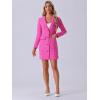 imageAllegra K Womens Blazer Dress Notched Lapel Collar Teacher Office Work Jackets OutfitsHot Pink