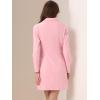imageAllegra K Womens Blazer Dress Notched Lapel Collar Teacher Office Work Jackets OutfitsPink