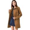 imageAllegra K Womens Faux Suede Trench Coat Notched Lapel Double Breasted Jacket with BeltBrown