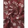 imageAllegra K Womens Floral Chiffon Dresses Smocked Mini Sleeveless ALine DressBurgundy