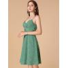 imageAllegra K Womens Floral Twist Front Knee Length Summer Adjustable Strap DressGreen