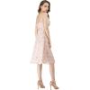 imageAllegra K Womens Floral Twist Front Knee Length Summer Adjustable Strap DressPink