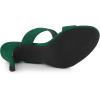 imageAllegra K Womens Opened Toe Buckle Stiletto Heels Slide SandalsGreen