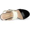 imageAllegra K Womens Slingback Block High Heel SandalsBlack White