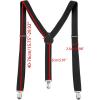 imageAllegra K Womens Suspenders Metal Clips Adjustable Elastic Band Y Shaped SuspenderBlack