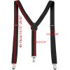 imageAllegra K Womens Suspenders Metal Clips Adjustable Elastic Band Y Shaped SuspenderDark Black