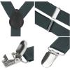 imageAllegra K Womens Suspenders Metal Clips Adjustable Elastic Band Y Shaped SuspenderDark Gray